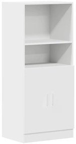 860121 vidaXL Кухненски шкаф, бял, 57x41,5x131,5 см, инженерно дърво