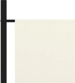 Параван за стая, 1 панел, кремавобял, 175x180 см
