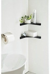 Черен ъглов метален рафт 22 cm Tower - YAMAZAKI
