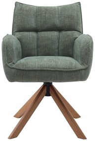 Зелени тапицирани трапезни столове в комплект 2 бр. Marilla – Unique Furniture