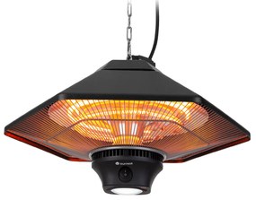 Blumfeldt Heat Hexa, инфрачервен нагревател, 800/1200 W, халоген, IP34, LED, черен