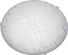 Плафониера НИКЕЯ LED, ø300, бял гланц, 18W, 4000K