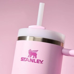 Розов термос със сламка от неръждаема стомана 1,18 l Quencher H2.0 FlowState Tumbler Cherry Blossom – Stanley