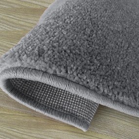 Кръгъл сив килим Ширина: 80 см | Дължина: 80 см