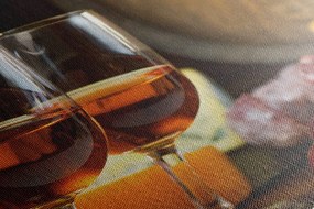 Картина на платно – Розово вино в чаши
