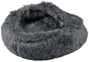 Тъмносиво легло за котка тип палатка ø 55 cm – Love Story