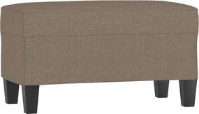 349438 vidaXL Пейка, Таупе, 70x35x41 см, плат