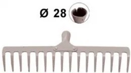 Гребло - 16 зъба, отвор за дръжка ф28мм