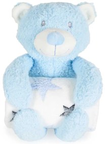 CANGAROO Одеяло с играчка RORY BEAR СИНЬО