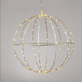 Декоративен LED 3D Silver Ball-Diameter: 20 см-Warm White