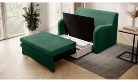 Зелен кадифен сгъваем диван 130 cm Ario – ELTAP