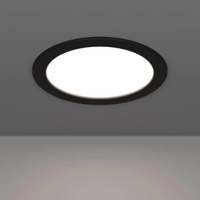 Eglo 901414-LED Вградено осветително тяло за баня FUEVA LED/10,5W/230V Ø 16,8 см IP44 черно