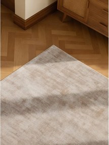 Бежов ръчно изработен килим от вискоза 200x300 cm Noemi – Vikosa