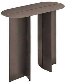 Кафява стоманена конзолна маса 35x80 cm Oru – Blomus
