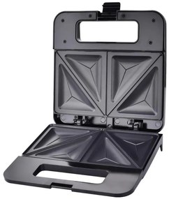 Сандвич тостер Esperanza EKT010 Parmigiano, 1000W, Четири сандвича, Тефлонови плочи, Черен