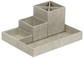 Бежов органайзер за бюро от 4 части Lena - Bigso Box of Sweden