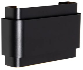 Индустриален стенен аплик черен 2-светлина - Coen