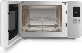 Микровълнова фурна с грил 4в1 SMEG Collezione MOC01WHMEU, 1900W, 29 л, 18 програми, Плавно затваряне, Звуков сигнал, LCD, Бял мат