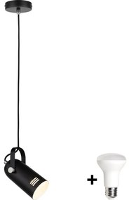 Paulmann 79766 - LED пендел на кабел LAVEA, 1x E27/8W, 230V, черен