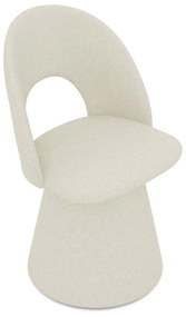 Кремав тапициран трапезен стол Kalo – Makamii