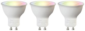 Комплект от 3 смарт GU10 RGBW LED крушки 5W 350 lm 2200-4000K