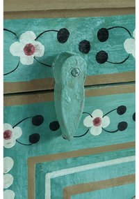 Зелено шкафче от масивно манго 87x152x38 cm Prem – Støraa