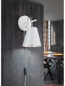 Бяла стенна лампа ø 15 cm Andreus – Trio