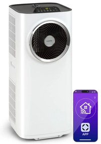 Klarstein Kraftwerk Smart 10K, мобилен климатик, 3 в 1, 12 000 BTU, контрол чрез приложение, бял