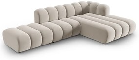 Бежов ъглов диван (десен ъгъл) Lupine – Micadoni Home