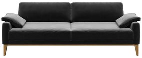 Тъмно сив кадифен диван 211 cm Musso - MESONICA