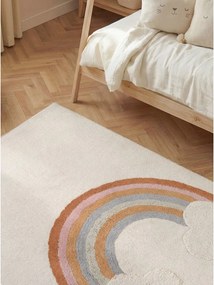 Кремав памучен детски килим подходящ за пране/ръчно изработен 140x200 cm Snuggle Petite – Hanse Home