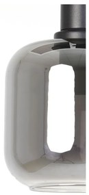 Сива лампа за таван със стъклен абажур ø 21 cm Lekar - Light &amp; Living