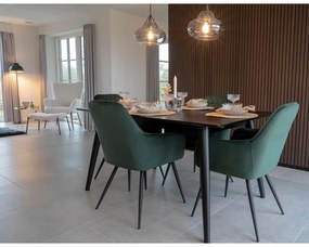 Тъмнозелени тапицирани трапезни столове в комплект 2 бр. Harbo – House Nordic