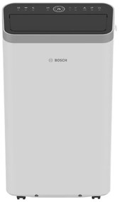 Мобилен климатик Bosch Cool 4000, 9000 BTU, 35 м2, А, Auto Swing, Таймер, LCD дисплей, Нощен режим, Бял/черен