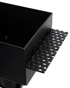 Комплект от 6 черни вградени прожектори GU10 70 mm без рамка - Oneon