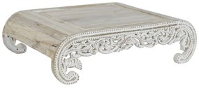 Помощна маса DKD Home Decor Бял Дърво манго 89 x 63,5 x 25,4 cm