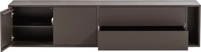 Тъмнокафява маса за телевизор от масивен бор 200x45x44 cm Settle Down – vtwonen