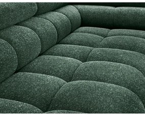 Зелен разтегателен ъглов диван с място за съхранение от букле (десен ъгъл L форма) Ferucce – ELTAP