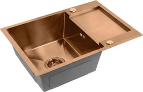 Стоманена мивка Paul BRUSH COPPER