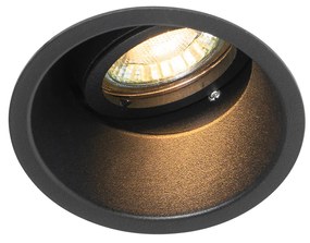 Интелигентен вграден прожектор черен регулируем с WiFi GU10 - Alloy