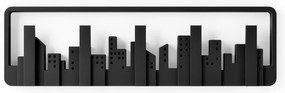 Черна пластмасова закачалка за стена Skyline - Umbra