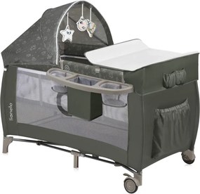 Lionelo - Пътна кошара SVEN PLUS, бежово-оливкова