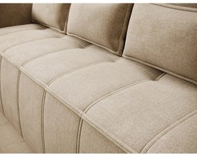 Светлокафяв кадифен сгъваем/с място за съхранение диван 242 cm Weltton – ELTAP