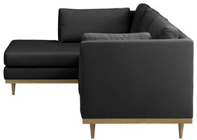 Тъмно сив ъглов диван , ляв ъгъл Larsen - Max Winzer