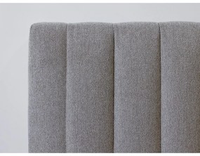 Светлосиво/естествено двойно легло с решетка 180x200 cm Oceane - Bobochic Paris