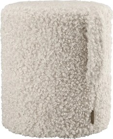 Бежова табуретка от прежда с примки от букле Teddy – Blomus