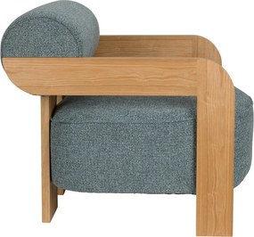 Сиво-синьо кресло от букле Oolong – Zuiver