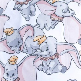 Бяло-сиво памучно детско спално бельо за детско креватче 100x135 cm Dumbo "Dots" – Jerry Fabrics