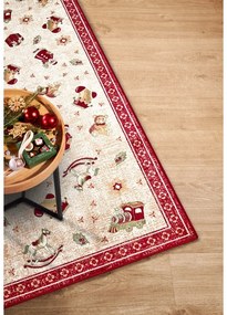 Червена пътека с коледен мотив със смес от памук 80x200 cm Toy's Delight Red Christmas – Villeroy&amp;Boch