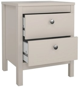 Сиво-бежово нощно шкафче Madrid – Tvilum